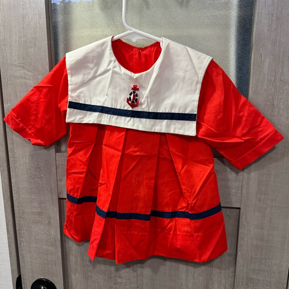 1960s vintage Love’s sailor dress size 2T.